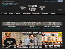 Tablet Screenshot of countrybrandclothing.com